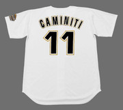 KEN CAMINITI Houston Astros 1994 Majestic Throwback Home Baseball Jersey