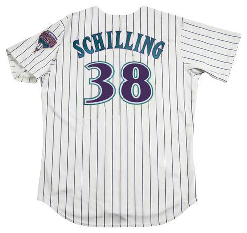 Curt Schilling 2001 Arizona Diamondbacks Grey Road World Series Men's Jersey