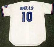 VERNON WELLS Toronto Blue Jays 1999 Majestic Throwback Home Baseball Jersey