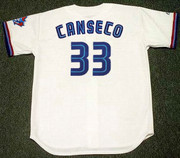 JOSE CANSECO Toronto Blue Jays 1998 Majestic Throwback Home Baseball Jersey