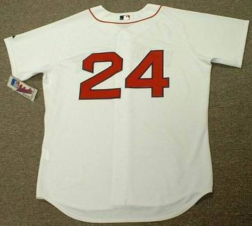 KEVIN YOUKILIS Boston Red Sox 2004 Majestic Throwback Away