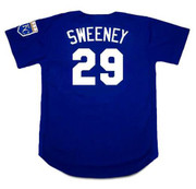 MIKE SWEENEY Kansas City Royals 2002 Alternate Majestic Throwback Baseball Jersey - BACK