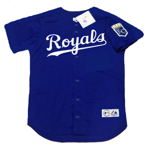 MLB Kansas City Royals Custom Name Number Blue White Baseball Jersey