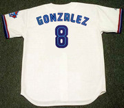 ALEX GONZALEZ Toronto Blue Jays 1997 Majestic Throwback Home Baseball Jersey