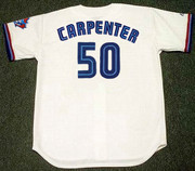 CHRIS CARPENTER Toronto Blue Jays 1998 Majestic Throwback Home Baseball Jersey