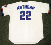 MIKE MATHENY Toronto Blue Jays 1999 Majestic Throwback Home Baseball Jersey