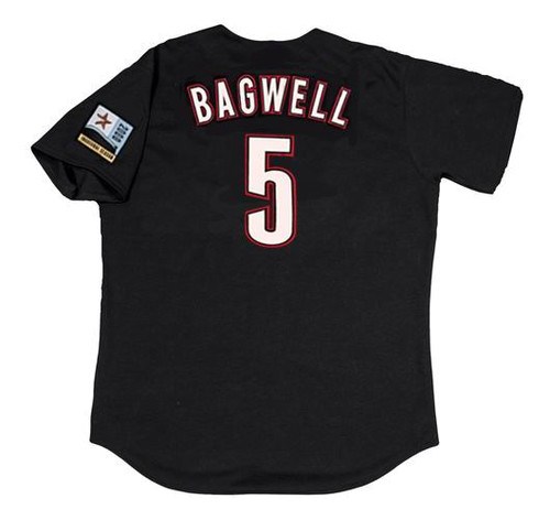 MAJESTIC  JEFF BAGWELL Houston Astros 1999 Throwback Away Baseball Jersey