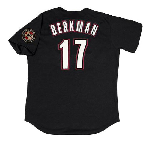 17 LANCE BERKMAN Houston Astros MLB OF/1B White PS Alt Throwback Jersey