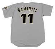 KEN CAMINITI Houston Astros 1994 Majestic Throwback Away Baseball Jersey