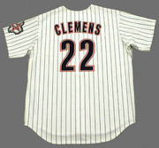 ROGER CLEMENS Houston Astros 2004 Majestic Throwback Home Baseball Jersey