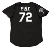 CARLTON FISK Chicago White Sox 1991 Majestic Throwback Baseball Jersey