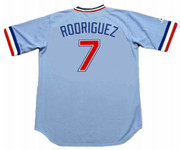 IVAN RODRIGUEZ Texas Rangers 1980's Majestic Cooperstown Throwback Baseball Jersey