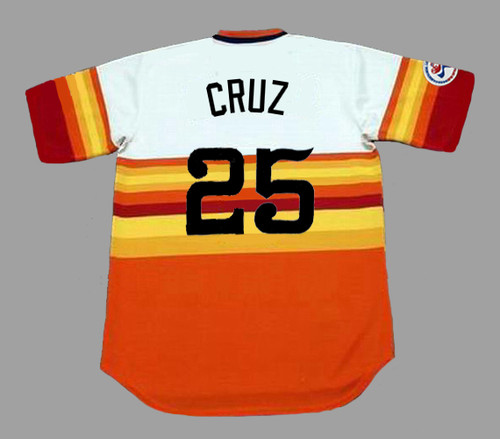 Jose Cruz 1986 Houston Astros Rainbow Cooperstown Jersey w/ All Star Patch