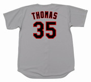 FRANK THOMAS Chicago White Sox 1990 Majestic Throwback Away Baseball Jersey