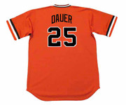 RICH DAUER Baltimore Orioles 1979 Majestic Cooperstown Baseball Jersey