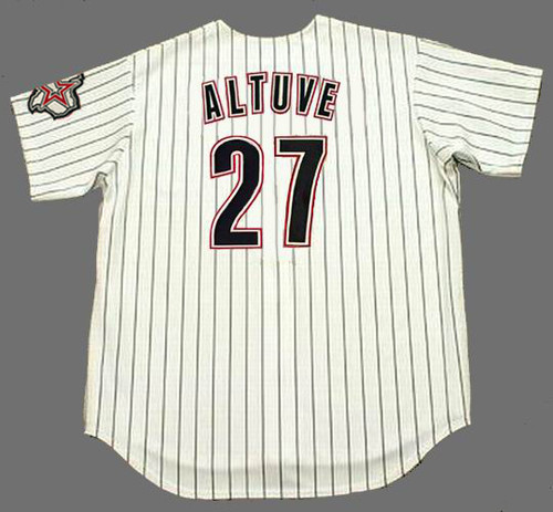 Houston Astros Jose Altuve #27 Retro Classic Baseball Mens Large Jersey