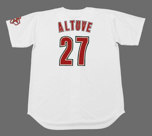 Jose Altuve 2012 Houston Astros Home White Jersey w/ Team Patch Men's  (S-3XL)