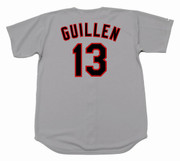 OZZIE GUILLEN Chicago White Sox 1990 Majestic Throwback Away Baseball Jersey