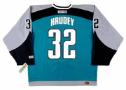 KELLY HRUDEY San Jose Sharks 1997 CCM Throwback NHL Home Hockey Jersey