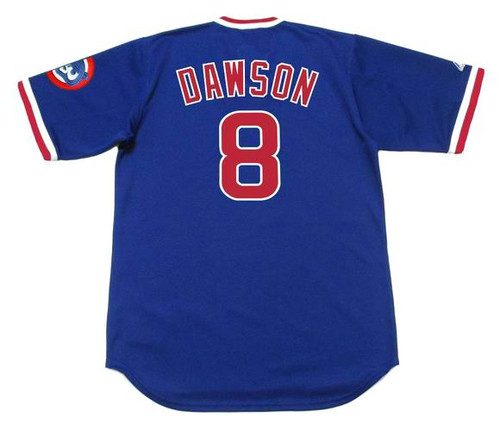 Shop Mitchell & Ness Chicago Cubs Andre Dawson 1987 Authentic Jersey  ABPJ3075-CCU87ADAROYA blue