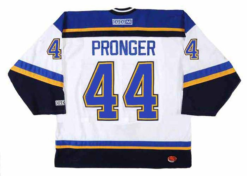 VTG CHRIS PRONGER #44 ST.LOUIS BLUES NHL HOCKEY SPORT ATTACK JERSEY MEN’S  (L)