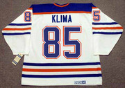 PETR KLIMA Edmonton Oilers 1990 Home CCM NHL Vintage Throwback Jersey - BACK