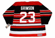 STU GRIMSON Chicago Blackhawks 1992 CCM Vintage Throwback NHL Hockey Jersey - BACK