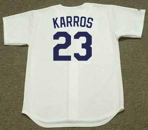 The Finest Eric Karros 1996 Los Angeles Dodgers Game Used Jersey MEARS 10  COA