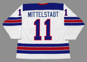 CASEY MITTELSTADT 2018 USA Nike Throwback Hockey Jersey - BACK