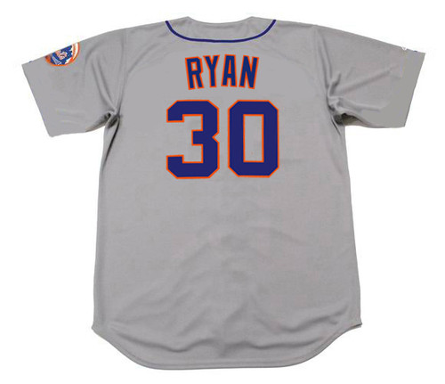 Men's 1969 New York Mets #30 Nolan Ryan Replica Cream Throwback Baseball  Jersey