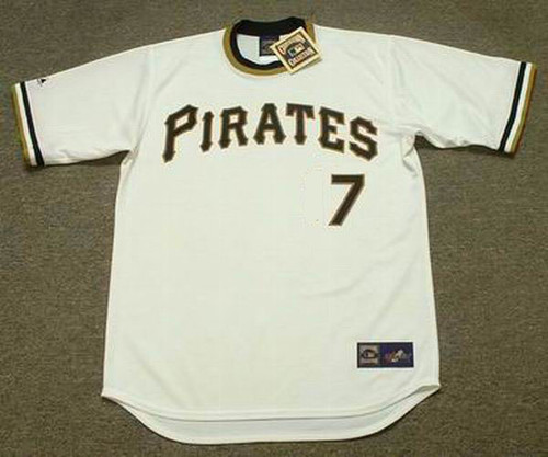 Blank Pittsburgh Pirates Throwback Jersey, Plain 86' Vintage V Neck