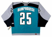 VINCENT DAMPHOUSSE San Jose Sharks 2003 CCM Throwback NHL Hockey Jersey - BACK