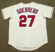 VLADIMIR GUERRERO Anaheim Angels 2004 Home Majestic Throwback Baseball Jersey - BACK