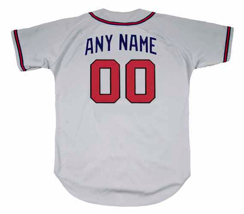 Youth Majestic Atlanta Braves 2-Button Henley Jersey with Custom Name and  Number