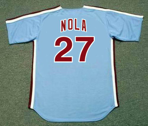 2017 Aaron Nola Philadelphia Phillies Majestic Alternate Jersey Size XXL –  Rare VNTG