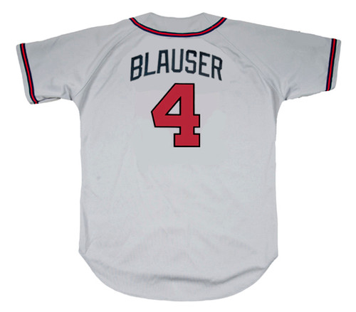 Retro Atlanta Braves Chipper Jones Throwback Gray Replica Medium Baseball  Jersey