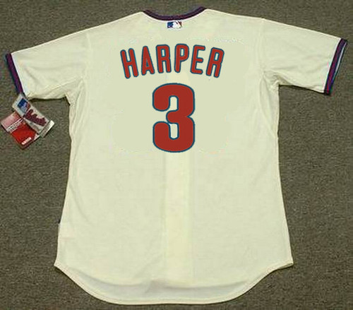 BRYCE HARPER  Philadelphia Phillies Away Majestic MLB Baseball Jersey