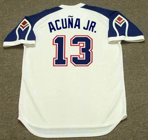 Atlanta Braves Retro 1970’s Majestic Cooperstown Collection Throwback  Jersey 3XL