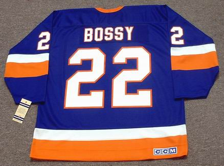 NHL Islanders 22 Mike Bossy Blue CCM Throwback Youth Jersey