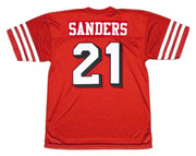 DEION SANDERS San Francisco 49ers 1994 Throwback Home NFL Football Jersey - BACK