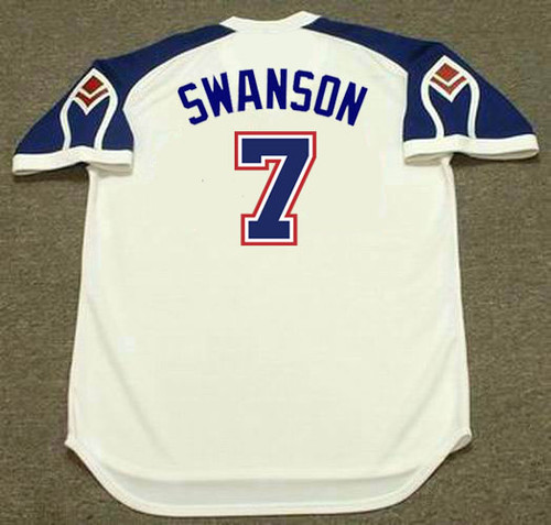 DANSBY SWANSON  Atlanta Braves Away Majestic MLB Baseball Jersey