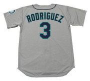 ALEX RODRIGUEZ Seattle Mariners 1997 Majestic Throwback Away Baseball Jersey - BACK