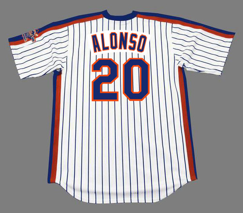 PETE ALONSO  New York Mets 1986 Home Majestic Throwback Baseball