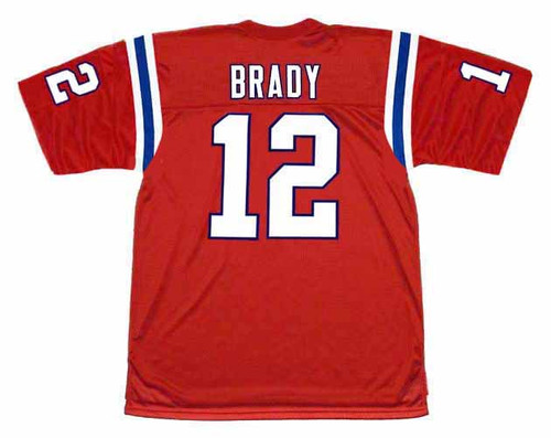 Patriots Hockey Tom Brady Hockey Jersey NFL Team Apparel Blue Tom