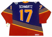 JADEN SCHWARTZ St. Louis Blues 1990's CCM NHL Vintage Throwback Jersey - BACK