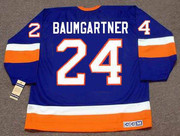 KEN BAUMGARTNER New York Islanders 1991 CCM Vintage Throwback NHL Hockey Jersey - BACK