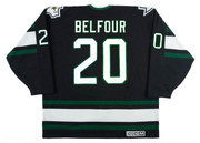 ED BELFOUR Dallas Stars 1997 Away CCM Throwback NHL Hockey Jersey - BACK