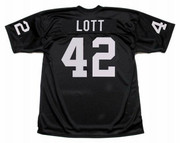 RONNIE LOTT Los Angeles Raiders 1991 Home Throwback NFL Football Jersey - BACK