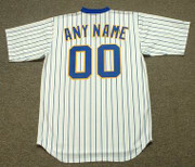 MILWAUKEE BREWERS 1980's Majestic Cooperstown Throwback Home Jersey Customized "Any Name & Number(s)"