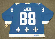 JOE SAKIC Quebec Nordiques 1988 Away CCM Throwback NHL Hockey Jersey - BACK